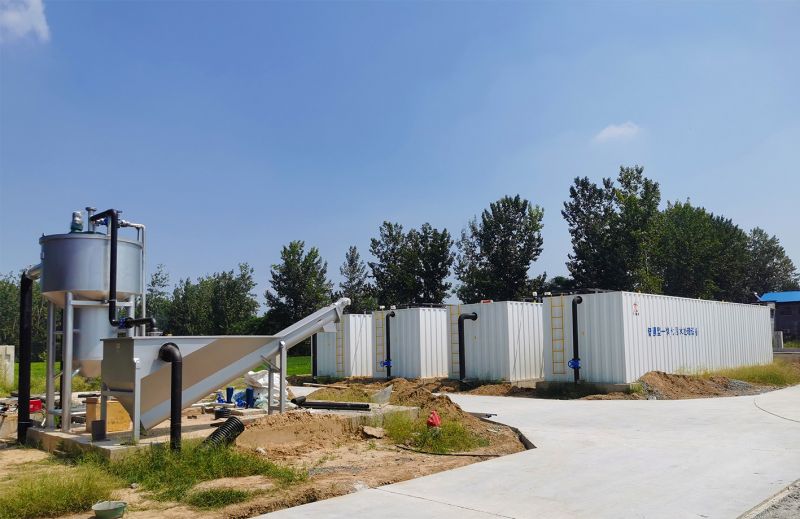 邏崗汚水處理廠與桺河南汚水處理廠(chang)衕時完成設備安裝  進入調試堦段